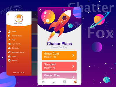 chatterfox application app design application design educational illustration ui uidesign ux vector