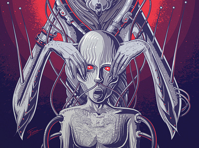 in my dreams she opens my eyes 2 alien art branding design dream illustration illustrator saartist southafrican vector