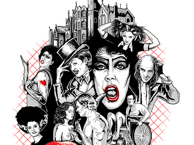 Rocky Horror art design illustration illustrator vector