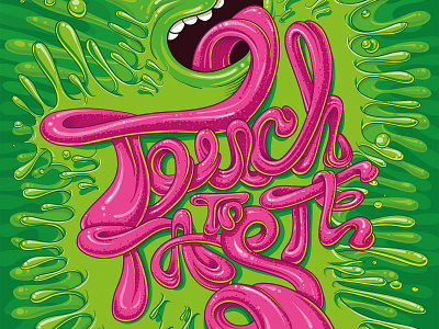 Skittles ‘touch to taste' art branding cartoon cover design illustration illustrator logo vector