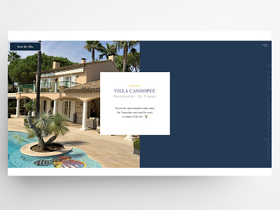 Villa Cassiopée adobe photoshop webdesign webflow