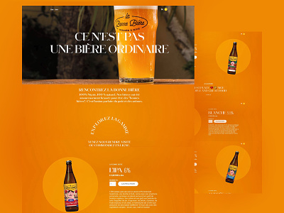 La Bonne Bière adobe photoshop adobexd illustrator web design webflow