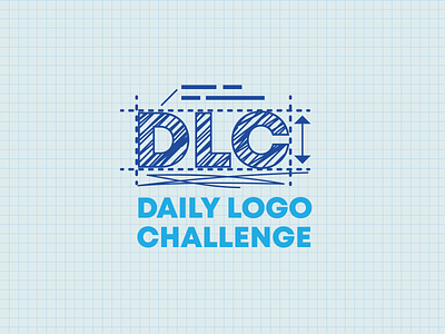 Daily logo challenge: 11 — DLC branding graphicdesign gridpaper identitydesign logodesign logodlc logolearn sketchy