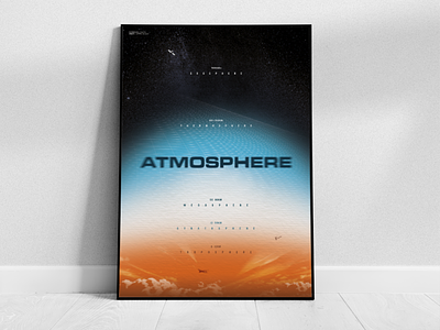 Atmosphere infographic print abstract astronomy atmosphere contemporary epic gradient infographic sky skyline space