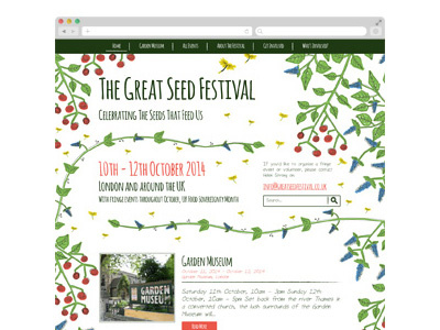 Great Seed Festival conservation culture design drawing environmental festival flyer friendly graphic handdrawn illustrative magazine