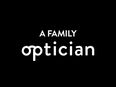 Optician's logo black blackandwhite branding clever cute friendly logo luxury minimal opticians premium white