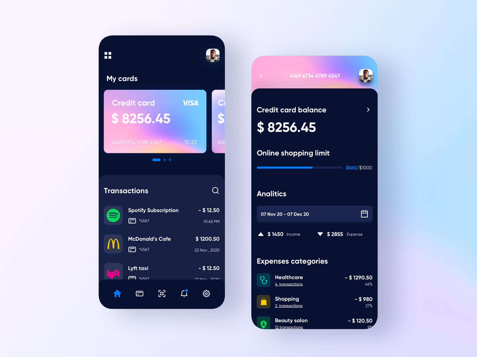 Personal Banking Application by Leobit Design Studio on Dribbble