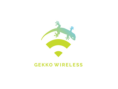 Logo for a WIFI Hotspot Company animal logo branding design gekko icon illustration logo wifi