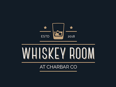 Logo for a whiskey bar