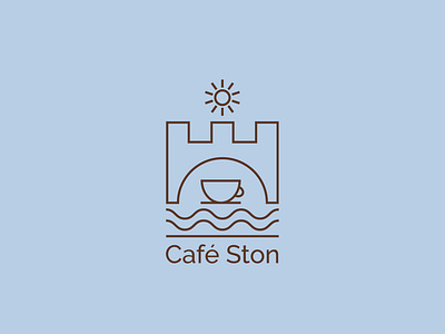 Logo for a cafe bar on the Adriatic Sea.