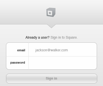 Square Login Redesign app ipad iphone redesign ui