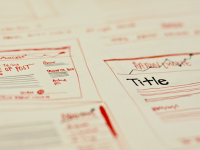 Dribbble 020 blog design layout paper website wireframes