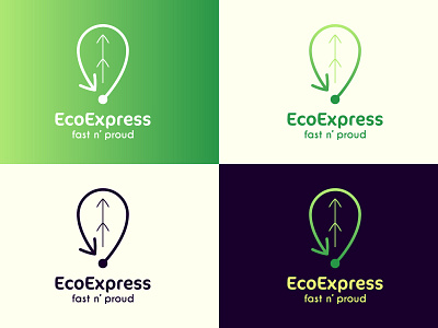 Ecoexpress logo branding delivery design icon illustration logo vector