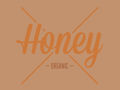 Honey Organic brand branding honey identity logo organic stamp