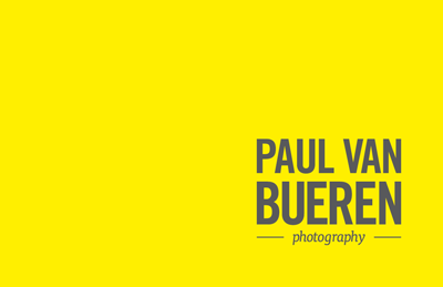 Booming yellow! back branding business card identity paul van bueren photographer stationary