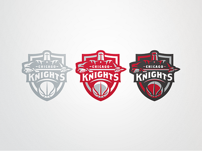 Chicago Knights Set basketball chicago logo sports team