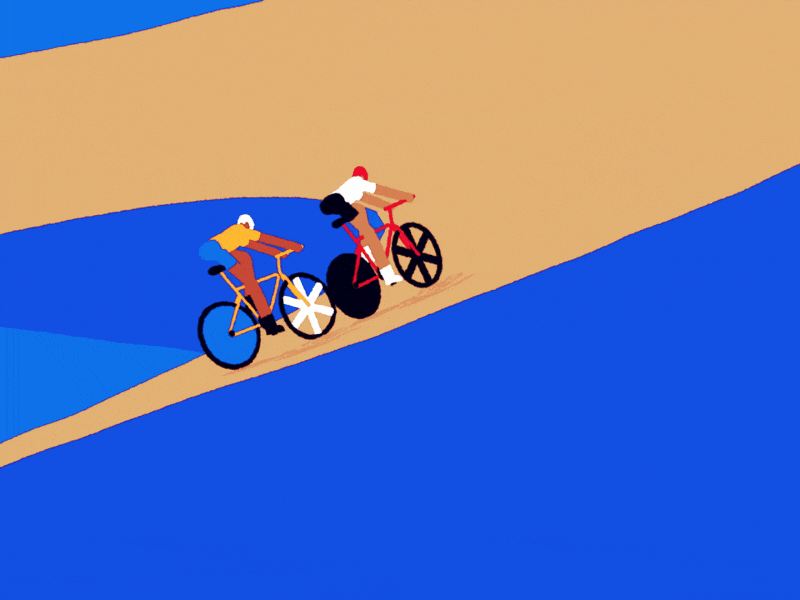 Velodrome after animated animation c4d cycling effects gif