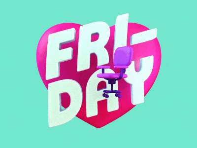 Friday 3d animation friday sticker