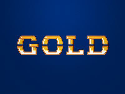 Gold gold logo type