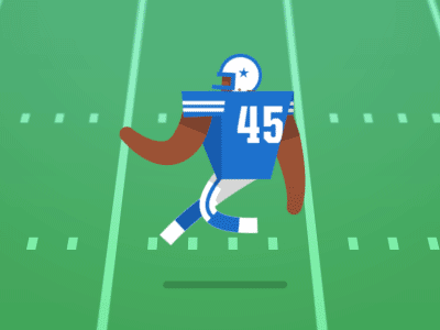 Football Player Animated GIF by Fraser Davidson for Cub Studio on Dribbble
