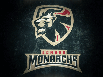 London Monarchs 3 concept football helmet logo london monarchs