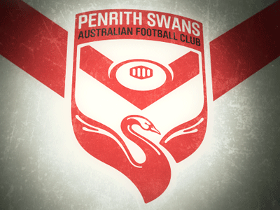 Penrith Swans Logo Concept australian football penrith rules swans