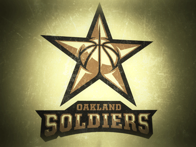 Oakland Soldiers Primary Logo basketball logo oakland soldiers