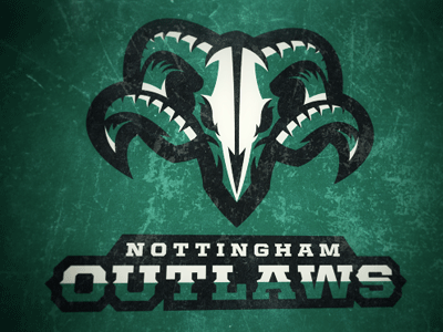 Nottingham Outlaws Secondary Logo football logo nottingham outlaws