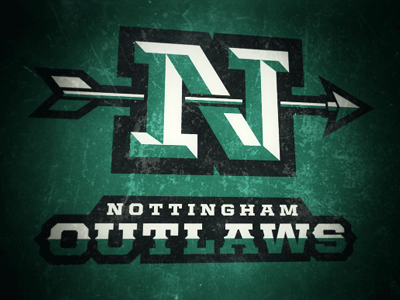 Nottingham Outlaws Primary Logo football helmet nottingham outlaws presentation