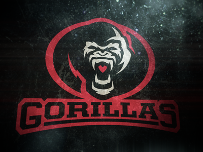 Gorillas Logo Concept concept football gorillas logo sports