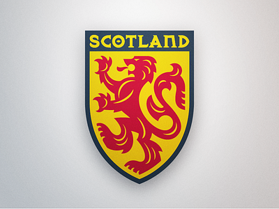 Scotland White badge crest heraldry lion scotland