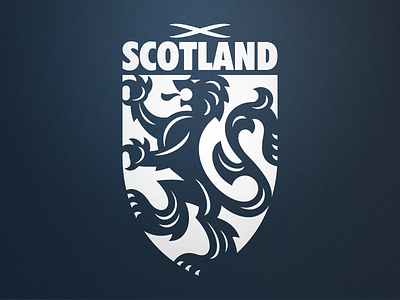 Scotland Simple badge crest heraldry lion scotland