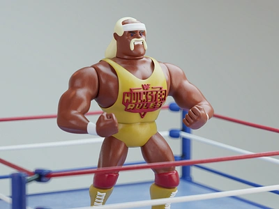 Wrestling Guys bret c4d flair hart hogan hulk macho man ric toys ultimate warrior wrestling wwe wwf