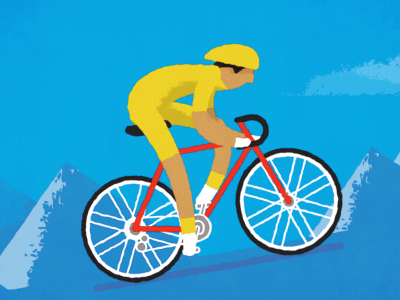 Cyclist animated animation bike cycling cyclist de france gif tour