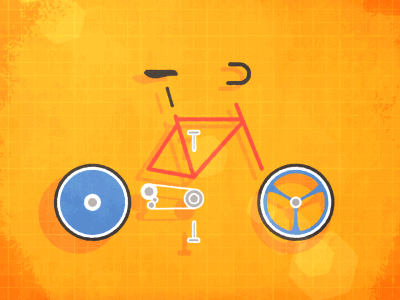 Bike Assembly animated bike computer cycling gif