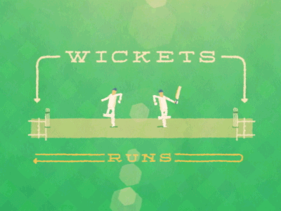 Wickets & Runs animated cricket gif sport