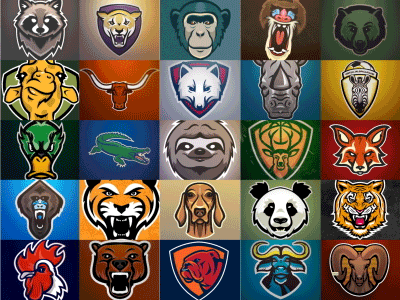 animal sports logos
