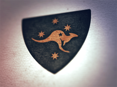 Australia Print australia brand embroidery identity logo national team