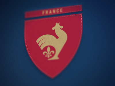 France brand embroidery france identity logo national team