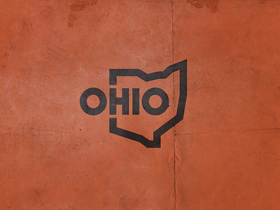 Ohio graphic map ohio outlines state united usa