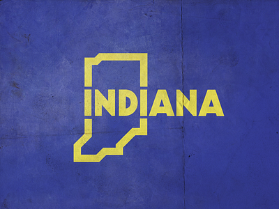 Indiana graphic indiana map outlines state united usa