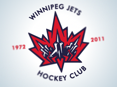 Winnipeg Jets Logo White brand canada concept hockey jets logo manitoba nhl winnipeg