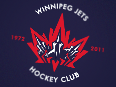 Winnipeg Jets Logo Blue brand canada concept hockey jets logo manitoba nhl winnipeg