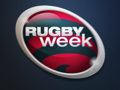 Rugby Week Logo glossy logo losange rugby week