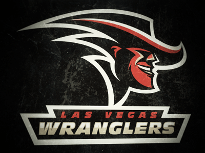 Wranglers Concept football las logo sport vegas wranglers