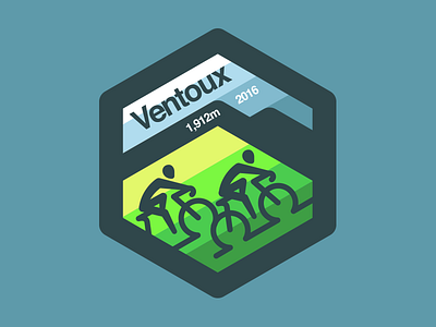 Ventoux badge cycling mont ventoux