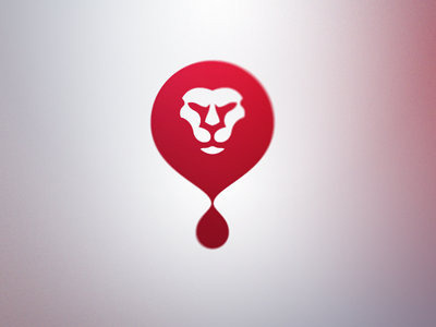 Lion Blood Concept blood brand concept lion logo