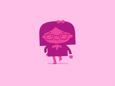 Little Girl rubberhose girl animated