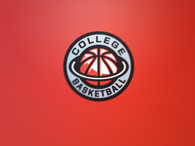 College Basketball Concept 2 basketball college logo
