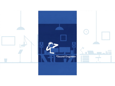 Process Animation - 9. Sound Engineer process animation gif animated